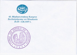 Poland Polska 1997 46th International Eucharistic Congress, Wroclaw, Giovanni Paolo John Paul Pope Popes Jan Pawel II - Storia Postale