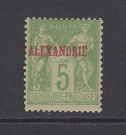 Offices In Egypt (Alexandria), Scott 5 (Yvert 5), MHR - Unused Stamps