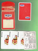 JEU 54 CARTES A JOUER PUBLICITE MOBIL COMPAGNIE PETROLIERE AMERICAINE PETROLE STATION ESSENCE HUILE - 54 Cartas