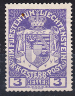 Liechtenstein 1917 Mi#4 MNG - Neufs