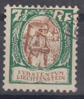 Liechtenstein 1924 Winzer Und Schloss Mi#67 Used - Used Stamps