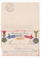 Carte Lettre Franchise Militaire Médailles - Covers & Documents