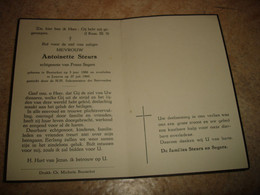 FAIRE PART DECES - ANTOINETTE STEURS - BOOISCHOT ( HEIST OP DEN BERG ) 1886 - LEUVEN 1960 - Todesanzeige