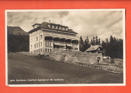 MCI-06 RARE Crans-Montana Chalet Solréal Et  Mont-Lachaux.  Soc. Gr.. 6274 Circulé 1934 - Crans-Montana