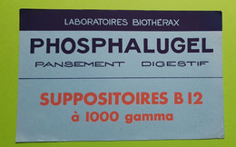 Buvard 527 - Laboratoire - Biothérax - PHOSPHALUGEL - Etat D'usage : Voir Photos - 21x13.5 Cm Environ - Vers 1950 - Produits Pharmaceutiques