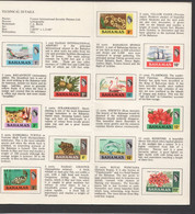 1971 Stamp Souvenir Card Sc 313-8, 321-4, 326 - 1859-1963 Colonia Británica