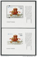 POLONIA/ POLAND/ POLSKA -EUROPA 2015- " OLD TOYS "- TWO SPECIAL SOUVENIR SHEETS (1 PERF.+1 IMPERF)-Nº 0007995 - 2015