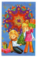 Bonne Année---Nouvel An --mignonnette - Enfants , Sapin, Cadeaux --.....à Saisir - Nouvel An