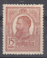 Romania 1918 Mi#204 Mint Hinged, Thin Area - Neufs