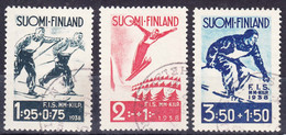 Finland 1938 Sport FIS Mi#208-210 Used - Usados