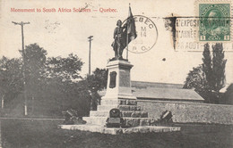 CPA Du CANADA - MONUMENT To SOUTH AFRICA SOLDIERS - 1919 - Québec - La Citadelle