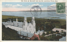 CPA Du CANADA - STE ANNE De BEAUPRE And The ST LAWRENCE RIVER -1922 - Québec - Les Rivières