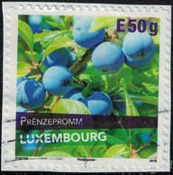 Luxembourg 2018 Oblitéré Used Variété De Prune Prënzepromm Y&T LU 2133 SU - Gebraucht