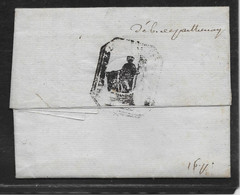 Déboursé De Parthenay Manuscrit - MP 75/Niort 25x11 Mm Avec Texte Non Daté - TB - 1801-1848: Precursors XIX
