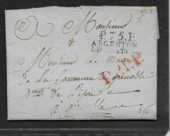 MP P75P / Argenton / Le Chateau - Avec Texte Non Daté - TB - 1801-1848: Voorlopers XIX
