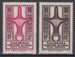 GHADAMES : POSTE AERIENNE CROIX D'AGADEM N° 1/2 NEUFS ** GOMME SANS CHARNIERE - Nuevos