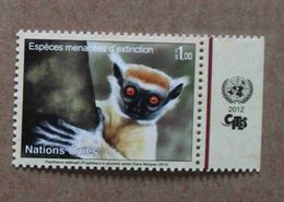 Ge12-01 : Nations-Unies (Genève) / Protection De La Nature - Sifaka De Tattersall Ou Propithèque à Couronne Dorée - Nuovi