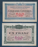 Chambre De Commerce Du  GRENOBLE - 50 Centimes Et 1 Franc  -  Pirot N° 1 Et 6 - Chambre De Commerce