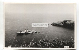 Lundy (island) And Paddle Steamer - C1950's Devon Real Photo Postcard - Other