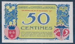 Chambre De Commerce Du  GRENOBLE - 50 Centimes   -  Pirot N° 10 - Chambre De Commerce