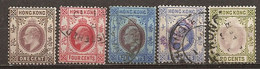 Hong Kong 1903/4 Edward VII Obl - Usados