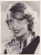 Photo - VP - Dedicace / Autographe - Mistinguett ( Jeanne Florentine Bourgeois ) - Autographs