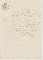 AB290 Reçu Du Compte De Tutelle Par Paul Auguste Barbier 1834 - Historical Documents