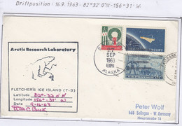 USA Driftstation ICE-ISLAND T-3 Cover Ca Fletcher's Ice Island 27 SEP 1963 Periode 4 (DR157C) - Stations Scientifiques & Stations Dérivantes Arctiques