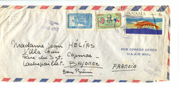 PANAMA 1966 - Affr.  Sur Lettre Par Avion Pour La France - - Panama