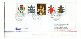 VATICAN 1999 - Affr. Sur Lettre Par Avion Pour La France - - Maschinenstempel (EMA)