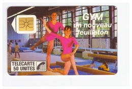 Carte Téléphonique France 1989 Télécarte Phonecard Gym Nouveau Feuilleton F94 Luxe Cote 6€ U50 Gymnastique - 1989