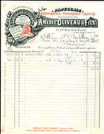 GIRONDE - BORDEAUX - Amédée OLIVEAU - Registres, Lithographie, Gravure, Etc...16 Rue De La Douane - Druck & Papierwaren