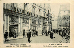 Paris * 9ème * Façade Grand Hôtel Haussmann * 6 Rue Helder , Coin Du Boulevard Des Italiens - Arrondissement: 09