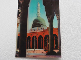 3d 3 D Lenticular Stereo Postcard Holy Mosque Of Prophet In Medina   A 214 - Cartoline Stereoscopiche