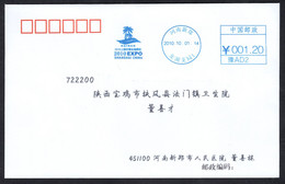 China 2010 Shanghai EXPO,Hainan Pavilion Postage Meter Cover/FDC - 2010 – Shanghai (China)