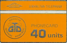 GIBRALTAR  40 UNITS ORANGE OLD LOGO MINT  L & G  CODE: NONE READ DESCRIPTION !! - Gibilterra