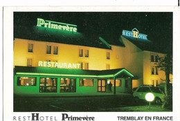 TREMBLAY-les-GONESSE (93) RestHotel Primevère Hotel, Cpm Publicitaire - Tremblay En France