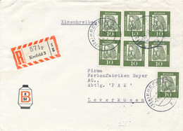 BRD  -  KREFELD ,  1961 , Albrecht Dürer , Mehrfachfrankatur Nach Leverkusen - Brieven En Documenten