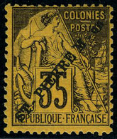 Neuf Avec Charnière N° 27, 35c Violet Noir S/jaune, Cl, SUPERBE - Other & Unclassified