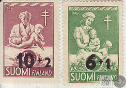 Finlandia 1946  Yvert Tellier  324/5 Sellos 1946 (*) - Sonstige & Ohne Zuordnung