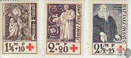 Finlandia 1933  Yvert Tellier  173/75 Cruz Roja  (*) - Andere & Zonder Classificatie