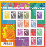 BLOC LES COULEURS DE MARIANNE ** 2009.  F4409 - Nuevos