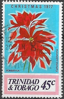 TRINIDAD AND TOBAGO 1977 Christmas - 45c - Red Poinsettia FU - Trinidad & Tobago (1962-...)