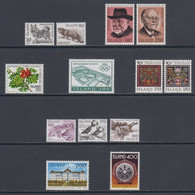 1980 ** Islande  (sans Charn., MNH, Postfrish)  Complete  Yv  503/15		Mi  550/62		FA  587/99 - Full Years