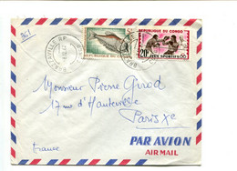 CONGO Brazzaville 1962 - Affr. Sur Lettre Par Avion - Poisson Boxe - Altri & Non Classificati