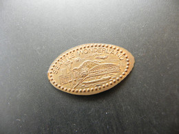 Jeton Souvenir Token USA Seattle Wonderland - Pièces écrasées (Elongated Coins)