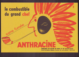 Buvard ( 21 X 13.5 Cm ) " Anthracine " Le Combustible Du Grand Chef - A