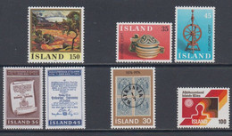 1976 ** Islande (sans Charn., MNH, Postfrish) Complete Yv 466/72  Mi 513/19  FA 550/56 (7v) - Volledig Jaar