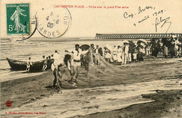 Capbreton Plage * La Pêche Avec Le Grand Filet Seine * Pêcheur Scène Typique - Capbreton