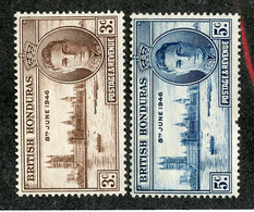 BC 3693 Offers Welcome! 1946 SG.162-63 Mint No Gum - British Honduras (...-1970)